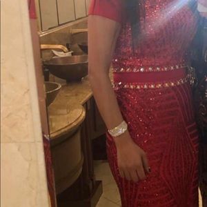 Beautiful gorgeous red two piece